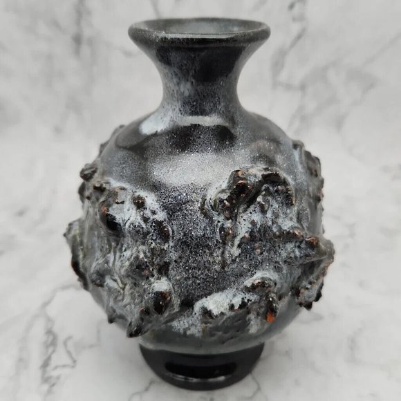 Vintage Sigurður Hákon Arnórsson Handcrafted Lava Vase, Iceland, 1970s - Picture 3 of 7